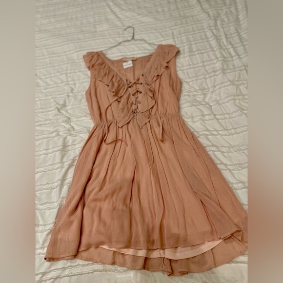 Blush Ruffle Mini Dress - Picture 3 of 8